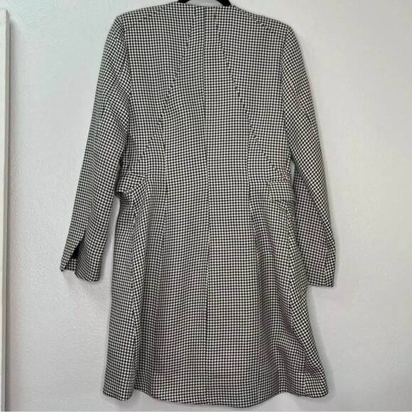Jason Wu Houndstooth Blazer Dress Black Wrap Mini Women's Size XS - Picture 3 of 4